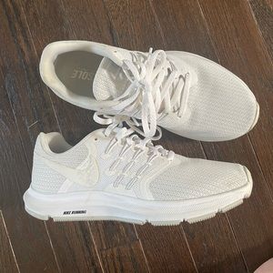 Nike white running sneakers